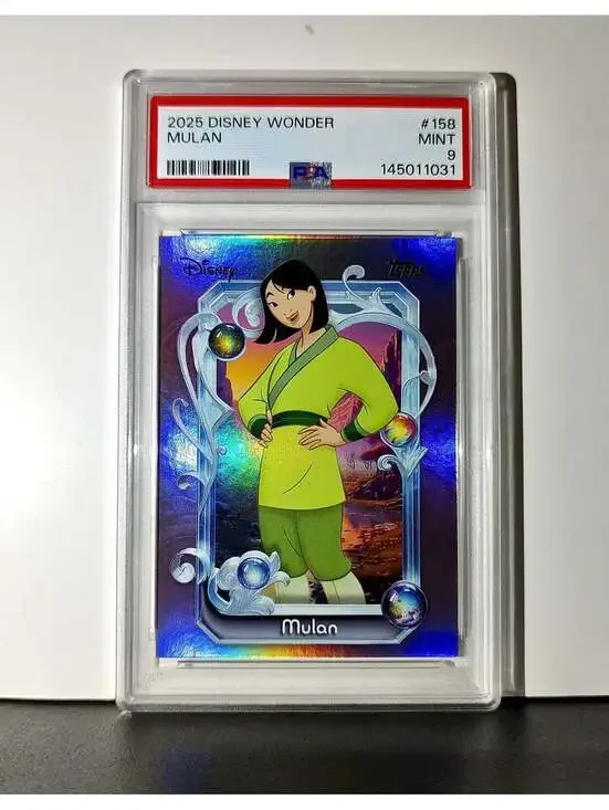 Mulan 2025 Topps Disney Cartoon Princess #158 Card Mulan PSA 9