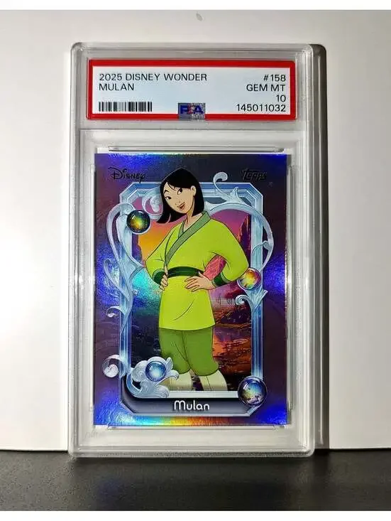 Mulan 2025 Topps Disney Cartoon Princess #158 Card Mulan PSA 10 Gem