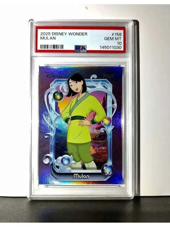 Mulan 2025 Topps Disney Cartoon Princess #158 Card Mulan PSA 10