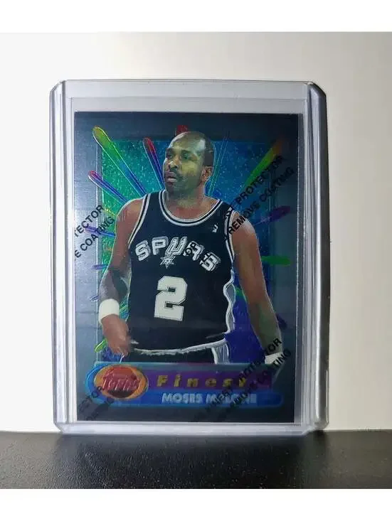 Moses Malone 1994-95 Topps Finest #268 Basketball Card