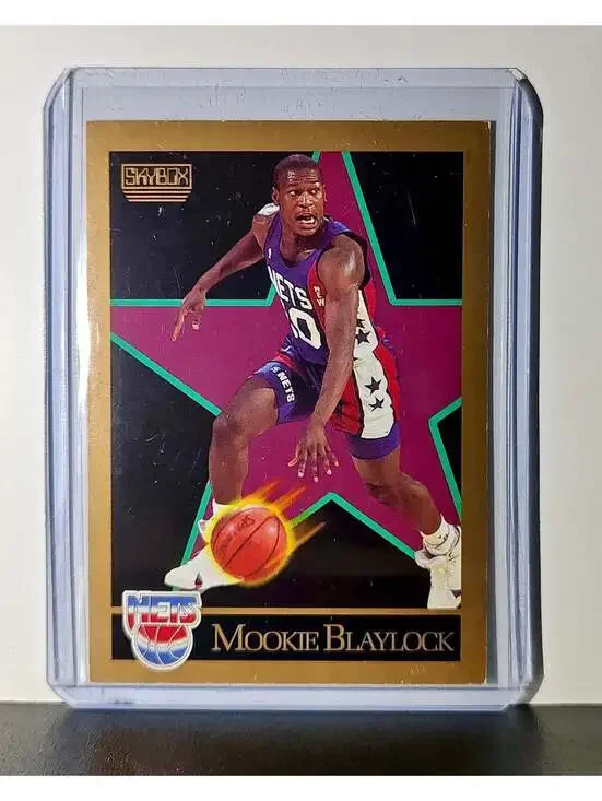 Mookie Blaylock 1990 Skybox NBA #176 Card New York Nets