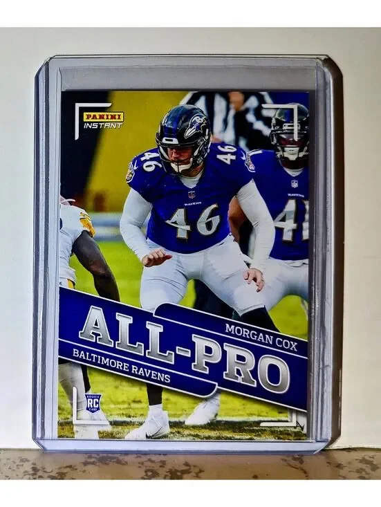 Morgan Cox 2020 Panini All-Pro NFL #29 Rookie Card 1/241 Baltimore Ravens