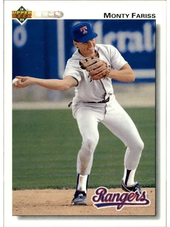 Monty Fariss 1992 Upper Deck MLB #462 Baseball Card Texas Rangers