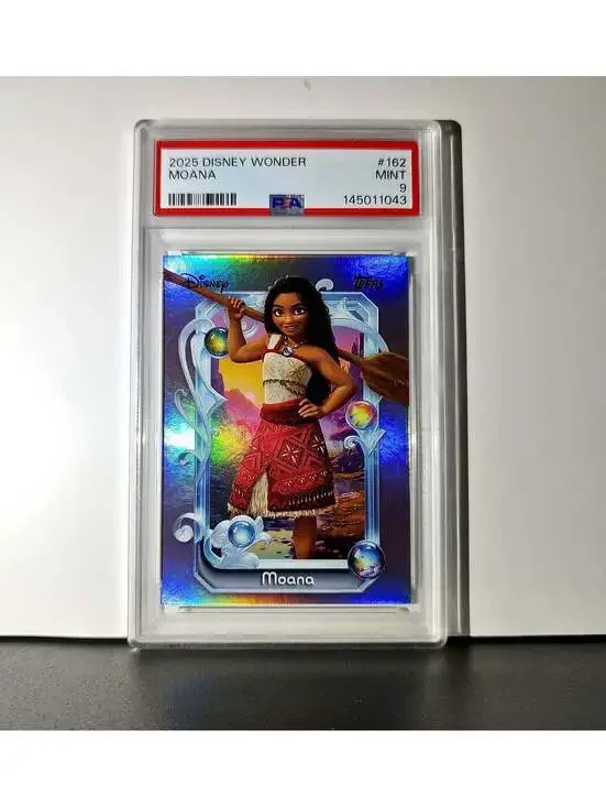 Moana 2025 Topps Disney Cartoon Princess #162 Card Moana PSA 9 MT