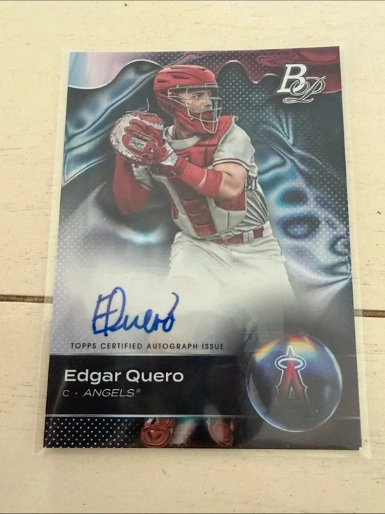 2023 Bowman Platinum Top Prospects Autograph Green Edgar Quero RC AUTO