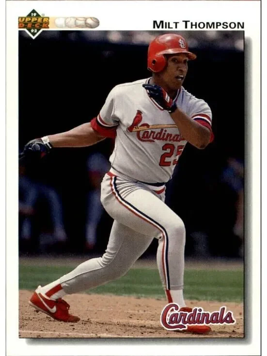Milt Thompson 1992 Upper Deck MLB #397 Baseball Card St. Louis Cardinals