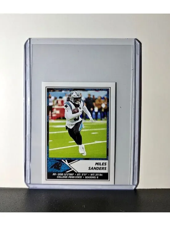 Miles Sanders 2024 Panini NFL Sticker #444 Carolina Panthers