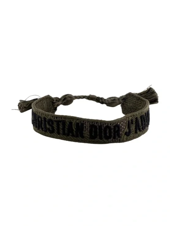 christian dior cotton woven j’adior friendship bracelet