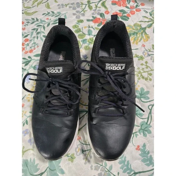 Skechers Go Golf Performance Black Spikeless Golf Shoes Mens 7.5 14895 BKW