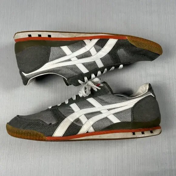 Onitsuka Tiger Ultimate 81 Gray Denim Sneakers Mens HN201 Low Top US 14