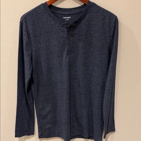 Old Navy Boy’s Dark Blue Long Sleeve Henley NWT