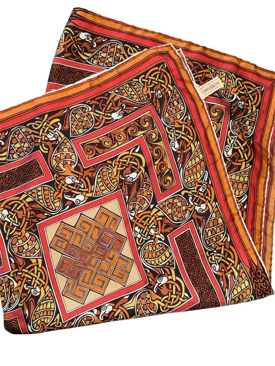 Past Times Vintage Abstract Silk Scarf