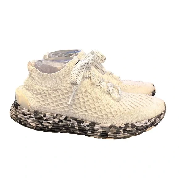 NOBULL Knit Runner Men's 6.5 Women's 8 White Camo Sole Training Shoes