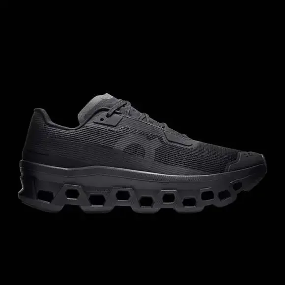 On Cloudmonster Void Running Shoes in Black