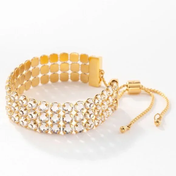 Out‎ and about bracelet, Golden ~ Touchstone Crystal