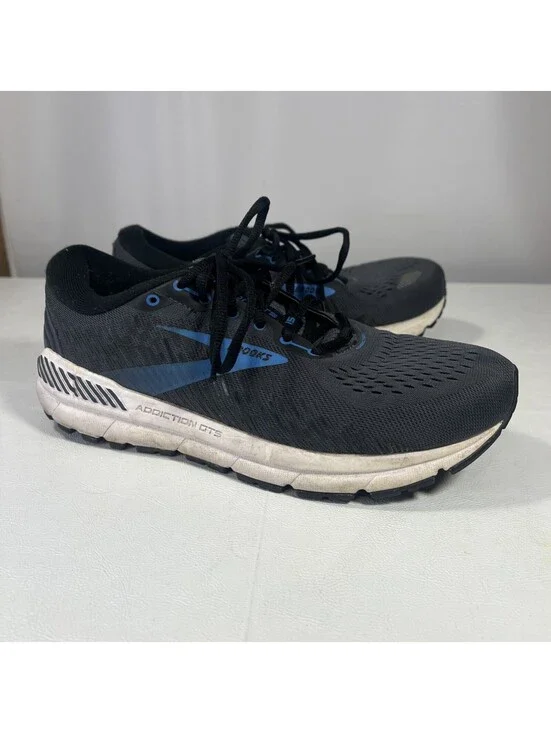 Brooks Adrenaline GTS 14 Shoes Sneakers Support Gray Blue Mens Size 9 Wide 2e
