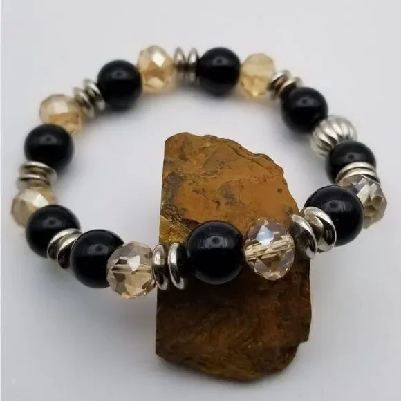 Champagne gothic beaded bracelet 🤩H