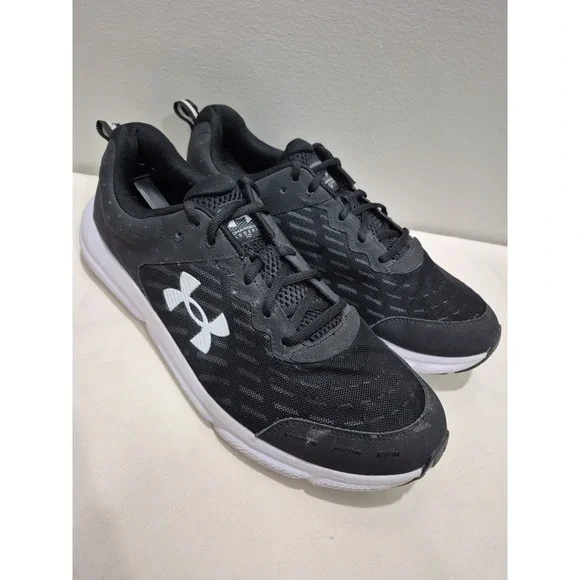 Under Armour Charged Assert 10 Black Men's Sz 14 Running Shoes 3026175-001