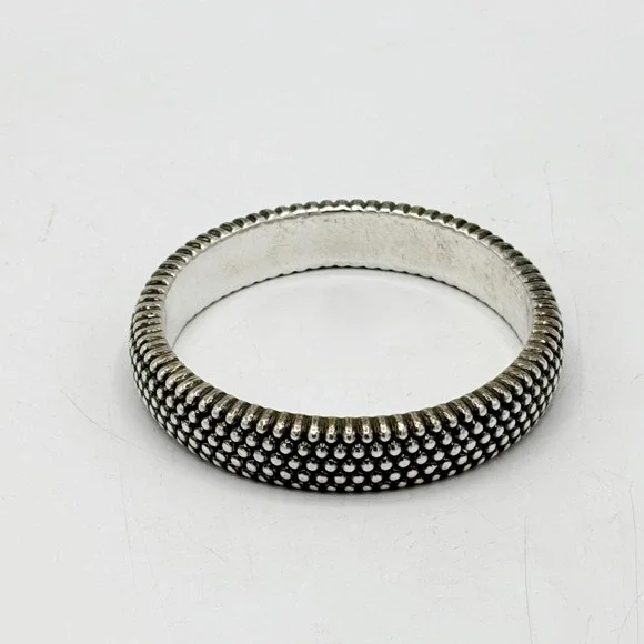 Simon Sebbag SSD Bangle Bracelet Womens Thick Prosecco Beaded Dot SS 925 Jewelry