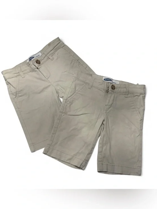 Two Old Navy Boys Bermuda Khaki Shorts Size 7 – Uniform School Shorts