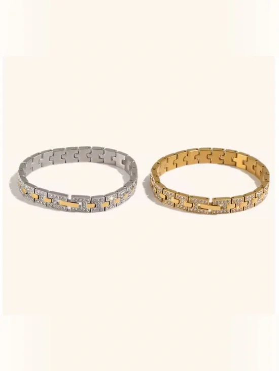 Miami Bracelet in silver 18cm length