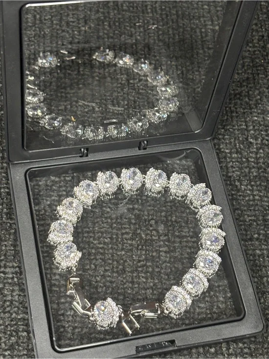 Classic Silver-Tone CZ Tennis Bracelet - Sparkling Clear Stones