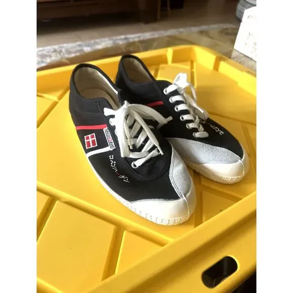 Backyard Men's Dannebrog Special Edition Canvas Sneakers Black Size 43/US 10
