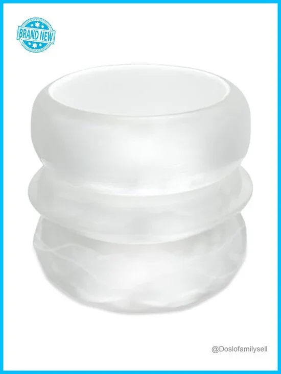 Acrylic Resin Bangle Bracelets, Oval Polished-Finish Chunky Wristbands,