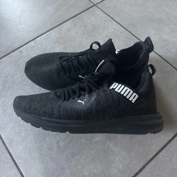 Puma Men's Enzo Beta Black Athletic Shoes