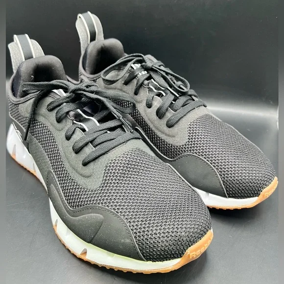 Reebok Men's Black and White‎ Athletic Shoes, Size:11-1/2