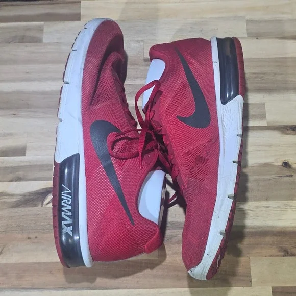 Nike Air Max Sequent University Red Black Running Shoes‎ Mens 13