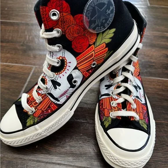 Converse Chuck 70 High Dia De Los Muertos Day Of The Dead 173112C M-8.5 …