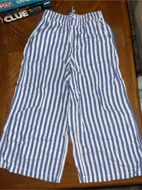 Old Navy Navy and White Striped Kids Pant