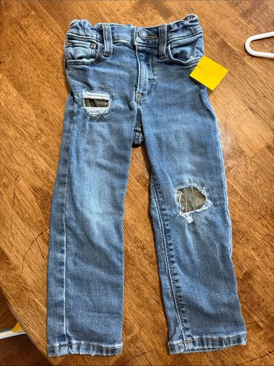 Kids Distressed Karate Skinny Jeans
