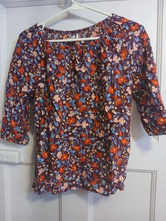 Old Navy XL 14 Girls Flower Shirt