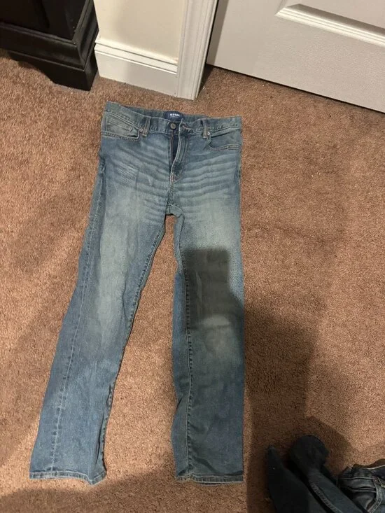 Old Navy Straight Fit Boys Size 12 Husky Blue Jeans – Fits Men's XS Slim