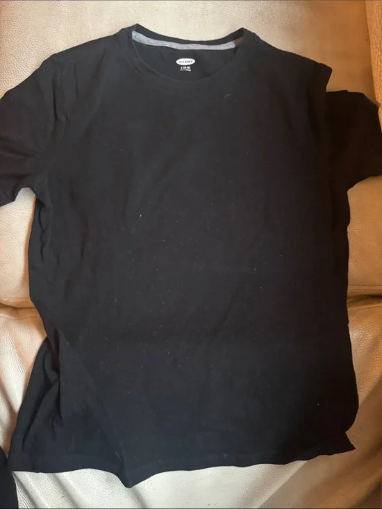 Old Navy Black Short Sleeve Crewneck Tee