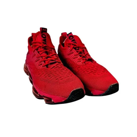 Off-Line Red Athletic Sneakers Running Shoes Performance Training Mens 7.5 Sz 41
