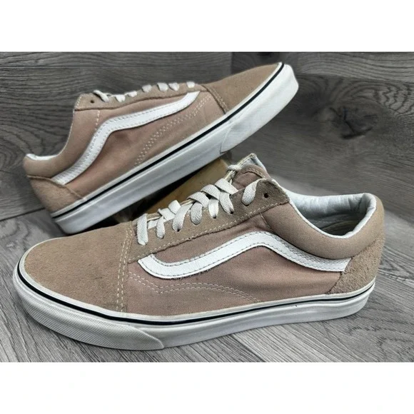 Vans Old Skool Low top Rose Suede Canvas Skate Shoes Mens 9 Womens 10.5