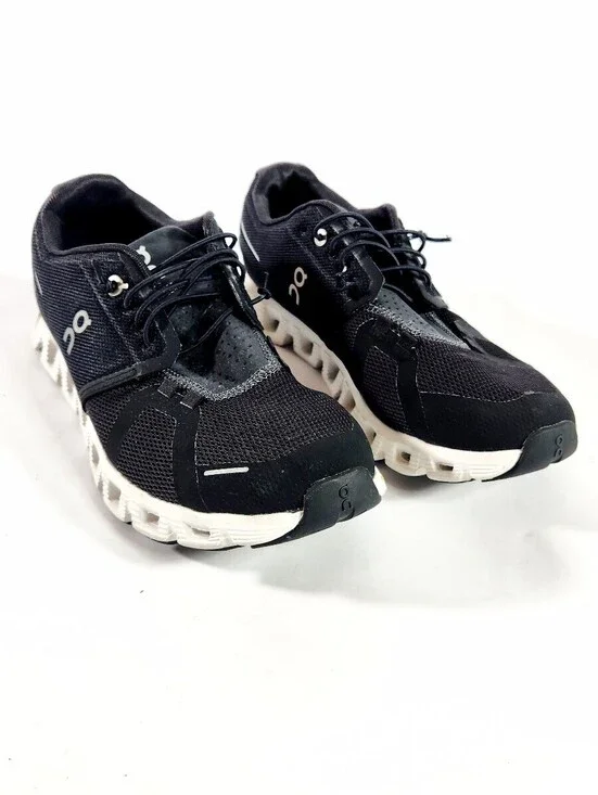On Cloud Black and White Running Shoes