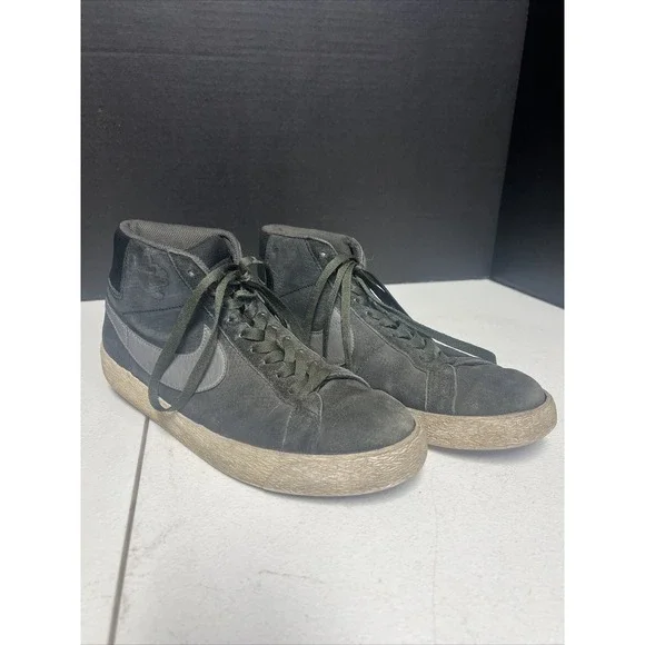 Nike SB Blazer Premium SE Shoes Black, Gray, White 631042‎ 004 Size 9