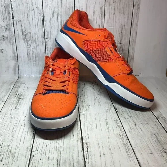 Nike Ishod Wair Premium‎ SB 'Orange Blue Jay' Skate Shoes Men Size 13 DZ5648-800