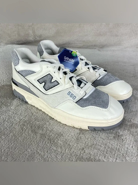 New Balance 550 Sea Salt Grey Leather Mens Size 13 Basketball Shoes BB550LEM NEW