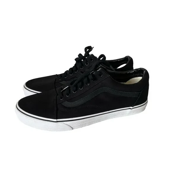 Vans Old Skool Retro Boom Boom Men's Sneakers Shoes White Black Size 11 Wide