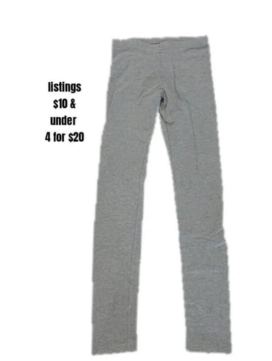 Grey Kids Leggings - Comfortable Everyday Bottoms Loungewear Old Navy