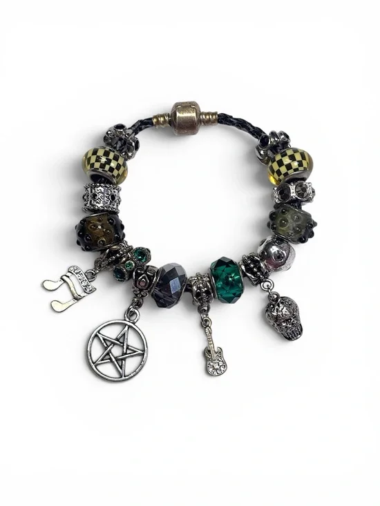 Custom Gothic ⛓️ charm bracelet 💗
