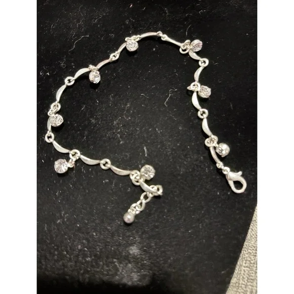 Silver Tone Anklet 10