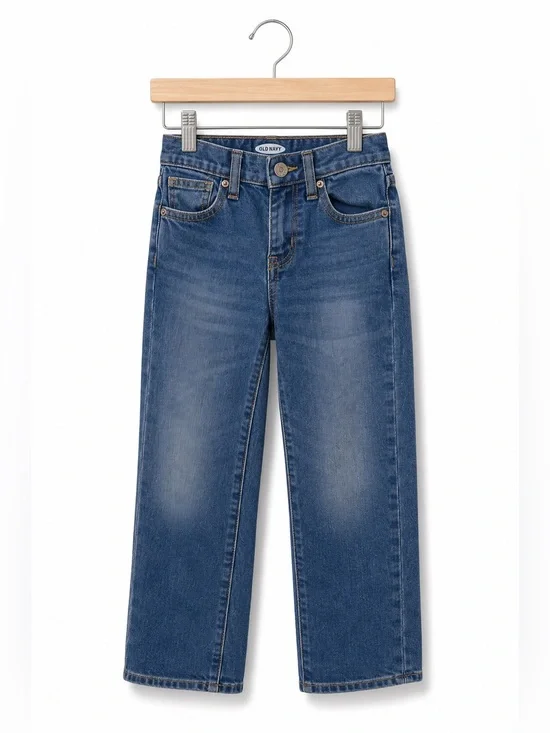 Old Navy‎ Kids Straight Bootcut Jeans Medium Wash Size 6 Boys Stretch
