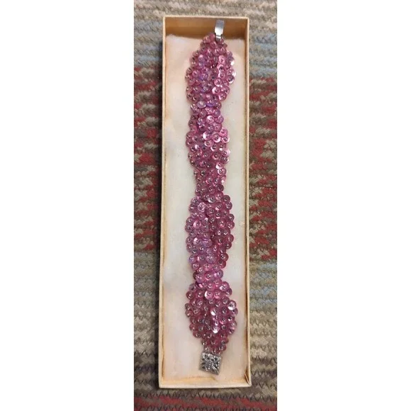 Vintage NOS 1950s-60s Super Light Handmade Beaded 7