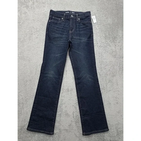 Old Navy Jeans Boys 14 Dark‎ Wash Boot Cut Built-In Flex Denim Youth Pants